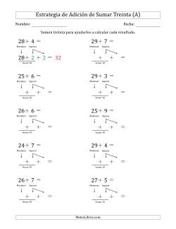 Estrategia de Adición de Sumar Treinta