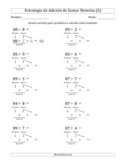Estrategia de Adición de Sumar Noventa