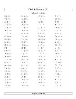 Divisiones Básicas hasta 64 (sin Ceros)