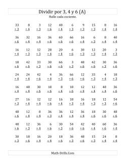 Divisiones Básicas por 3, 4 y 6
