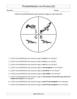 Peonzas No Numéricas con Letras/Imágenes (4 Secciones)