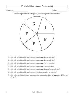 Peonzas No Numéricas con Letras (5 Secciones)