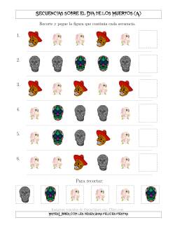 Secuencias de Imágenes sobre el Día de los Muertos Cambiando el Atributo Forma