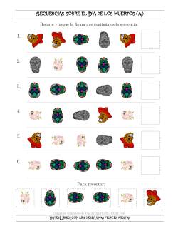 Secuencias de Imágenes sobre el Día de los Muertos Cambiando los Atributos Forma y Rotación