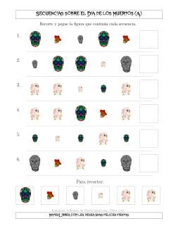 Secuencias de Imágenes sobre el Día de los Muertos Cambiando los Atributos Forma y Tamaño