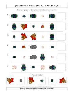 Secuencias de Imágenes sobre el Día de los Muertos Cambiando los Atributos Forma, Tamaño y Rotación