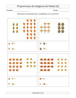 Proporciones de Imágenes de Árboles de Otoño, Proporción entre partes (Agrupadas)