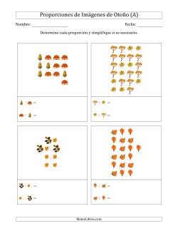 Proporciones de Imágenes de Árboles de Otoño, Proporción entre partes (Dispersas)