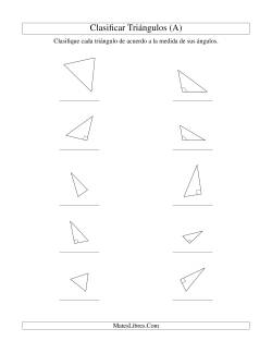 Identificar Triángulos de Acuerdo a sus Ángulos