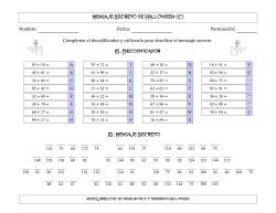 Mensaje Secreto de Halloween de Esqueletos, Sumas de Dos Dígitos