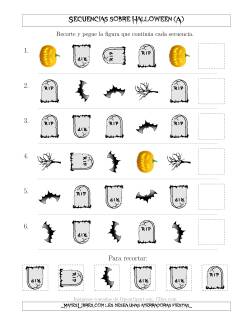 Secuencias de Imágenes Tenebrosas sobre Halloween Cambiando los Atributos Forma y Rotación