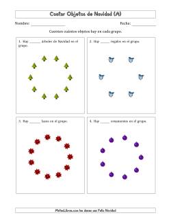 Contar Objetos Navideños en Conjuntos Circulares