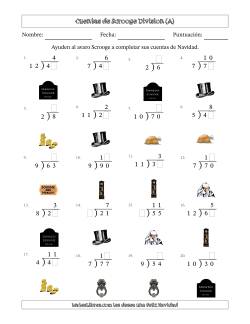 Las cuentas incompletas de Ebenezer Scrooge, Division (Versión Fácil)