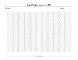 Papel Rayado Isométrico de 0.5 cm (Apaisado)