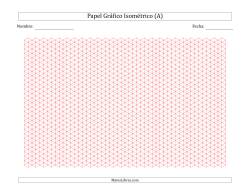 Papel Rayado Isométrico de 0.5 cm (Apaisado)