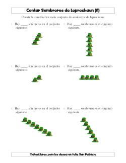 Contar Sombreros de Leprechaun en Conjuntos Lineales