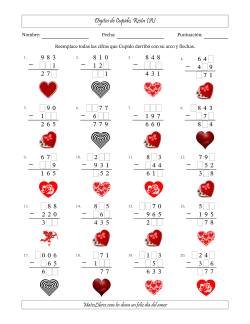 Dígitos perdidos de Cupido, Resta (Versión Fácil)