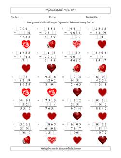 Dígitos perdidos de Cupido, Resta (Versión Difícil)