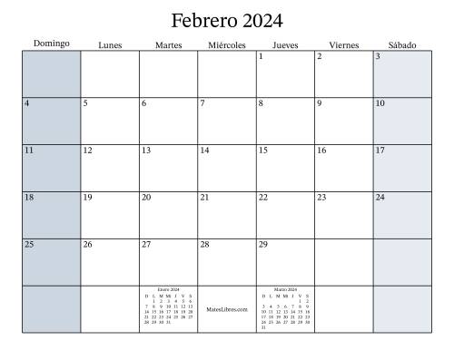 La hoja de ejercicios de Calendario Mensual Rellenable del Año 2024 (2024) Página 2